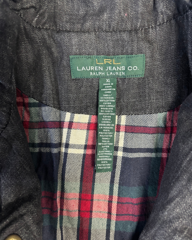 Jeans Co. Ralph Lauren Grey Quilted Denim Jacket