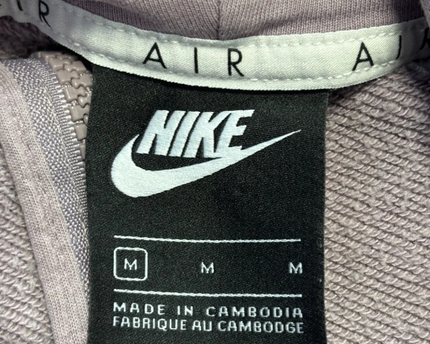 Nike Air Purple Mesh Detail Full-Zip Hoodie