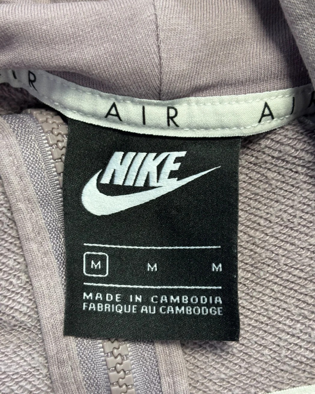 Nike Air Purple Mesh Detail Full-Zip Hoodie