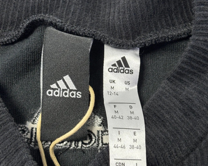 Adidas Black Corduroy-Textured Short Sleeve T-Shirt W/Tags