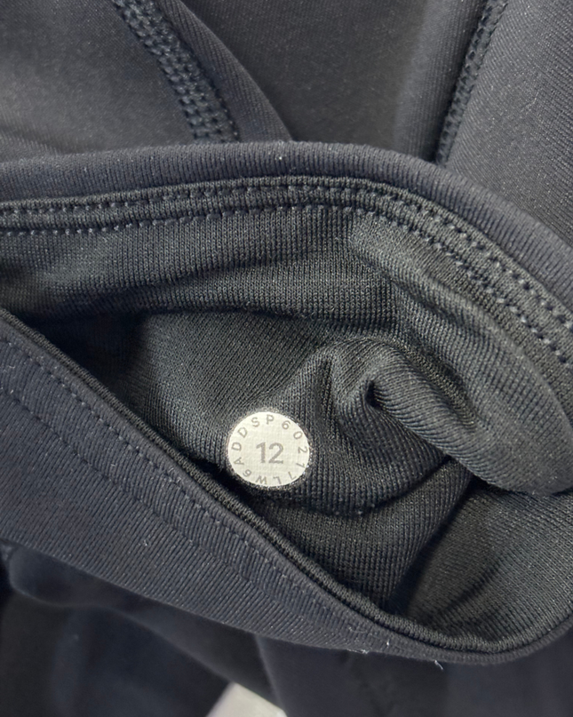 Lululemon Black Cropped Mesh Leggings