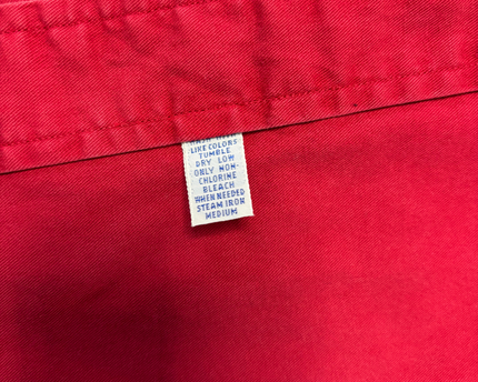 Ralph Lauren Red Long-Sleeve Cotton Button-Down Shirt