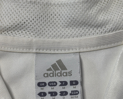 Adidas White Real Madrid 2003-04 Siemens Mobile Home Jersey