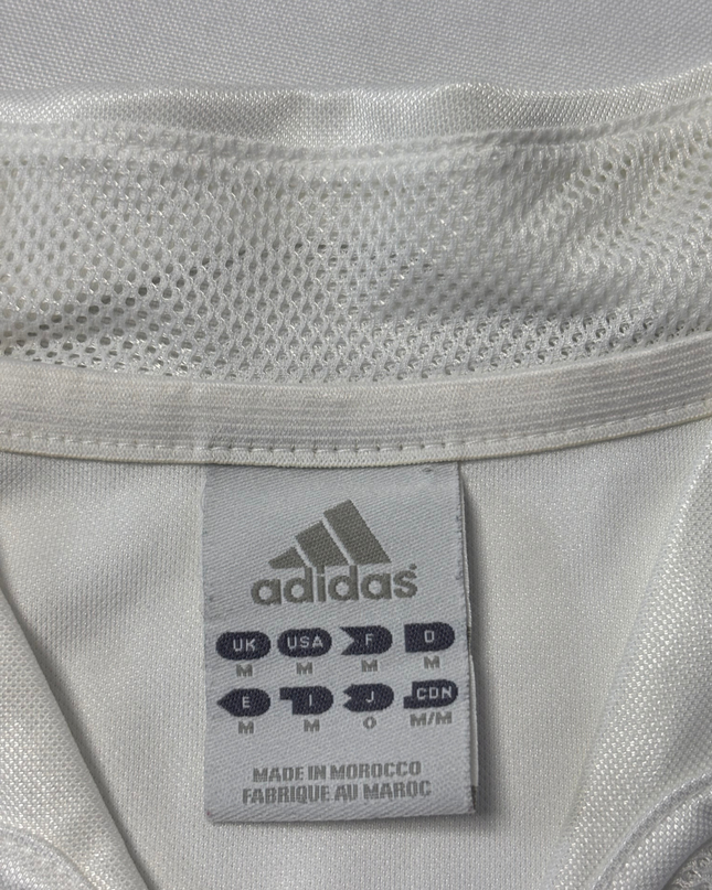 Adidas White Real Madrid 2003-04 Siemens Mobile Home Jersey