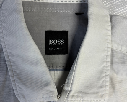 Hugo Boss White Regular Fit Long Sleeve Shirt