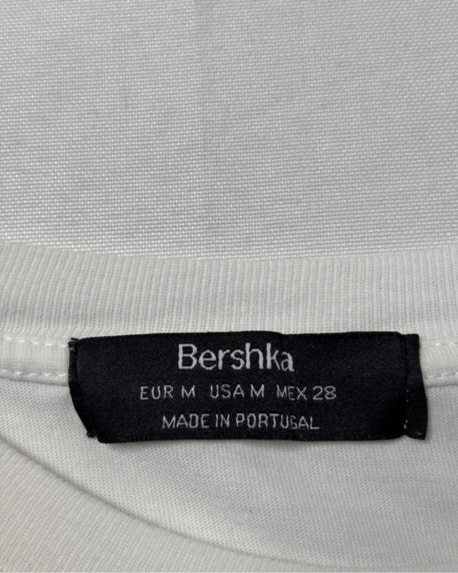 Bershka White Feminist Photo Print Graphic Tee