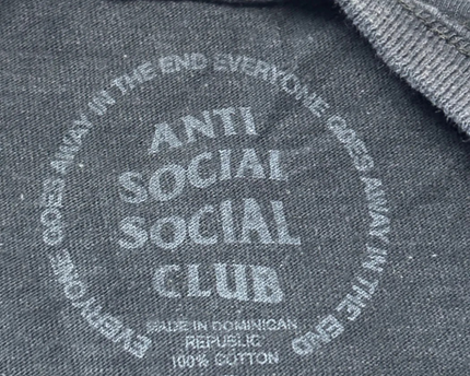 Anti Social Social Club Black Kkoch Floral Graphic Tee