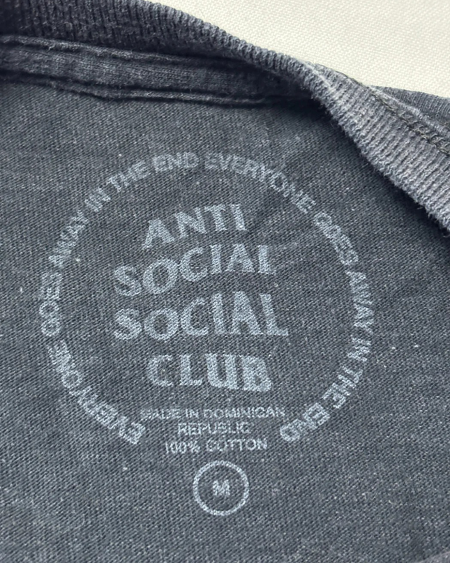 Anti Social Social Club Black Kkoch Floral Graphic Tee