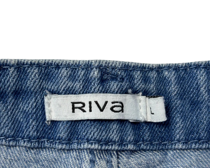 Riva Blue Wide Leg High Waisted Denim Jeans