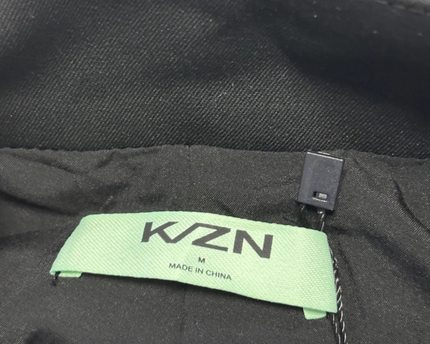 K/ZN Black Collarless Tailored Blazer W/Tags