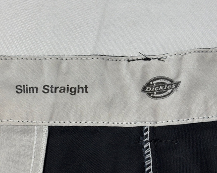 Dickies Slim Straight Fit Black Work Pants