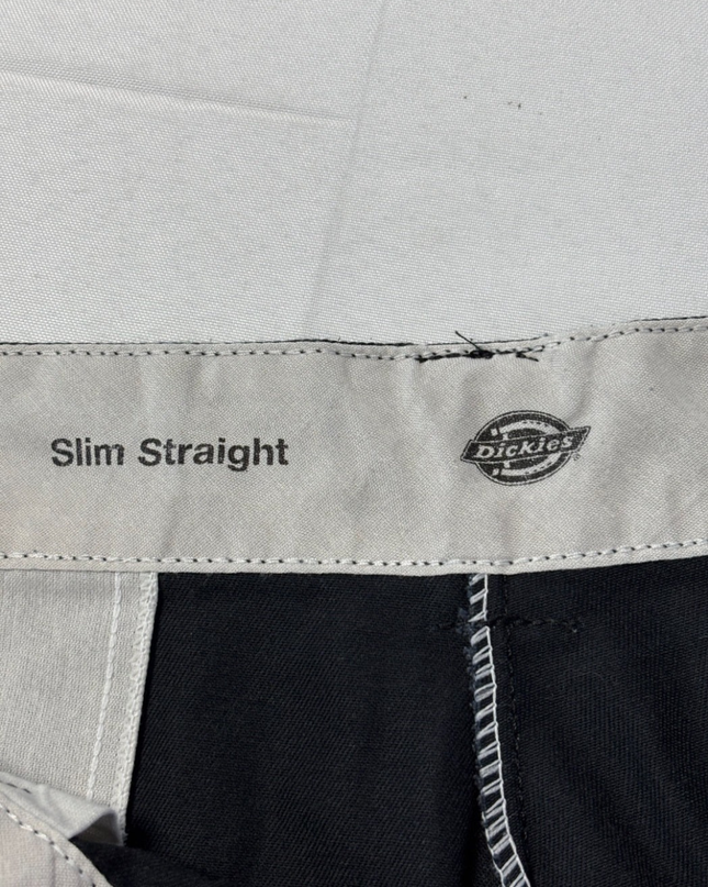 Dickies Slim Straight Fit Black Work Pants