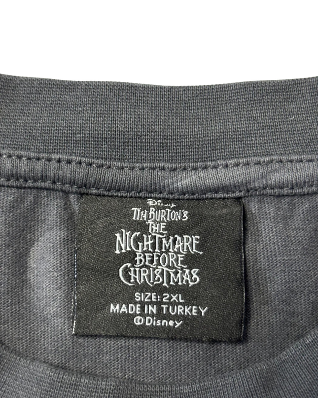 Disney Dark Grey Nightmare Before Christmas Season's Creepings Graphic Tee