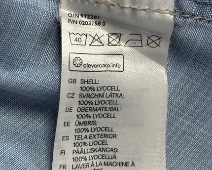 H&M Blue Denim Button-Down Shirt Dress