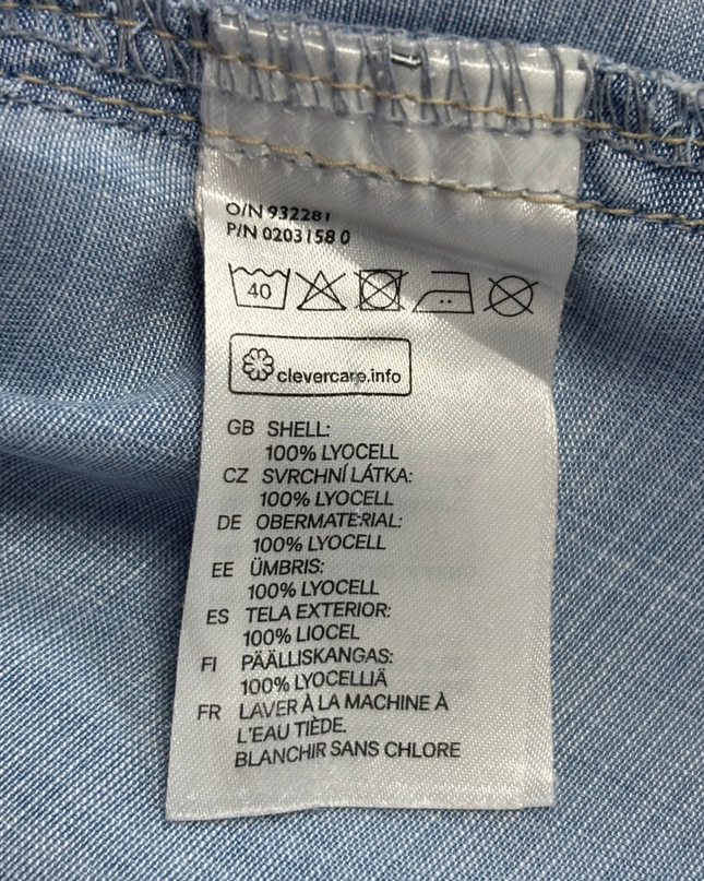 H&M Blue Denim Button-Down Shirt Dress