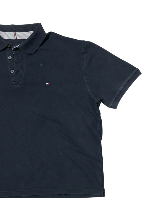 Tommy Hilfiger Navy Blue Slim Fit Stretch Polo Shirt