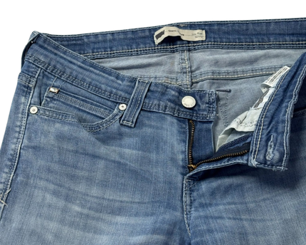 Levi's Blue Demi Curve Low Rise Skinny Jeans