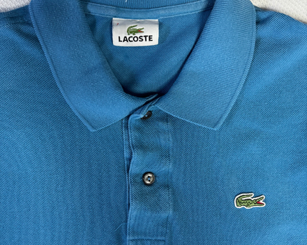 Lacoste Blue Long Sleeve Piqué Polo Shirt