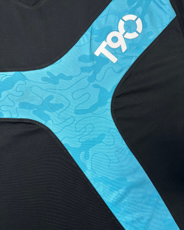 Nike T90 Dri-Fit Black & Cyan Training T-Shirt