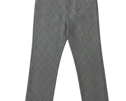 H&M Black/White Houndstooth Tailored Slim-Fit Pants