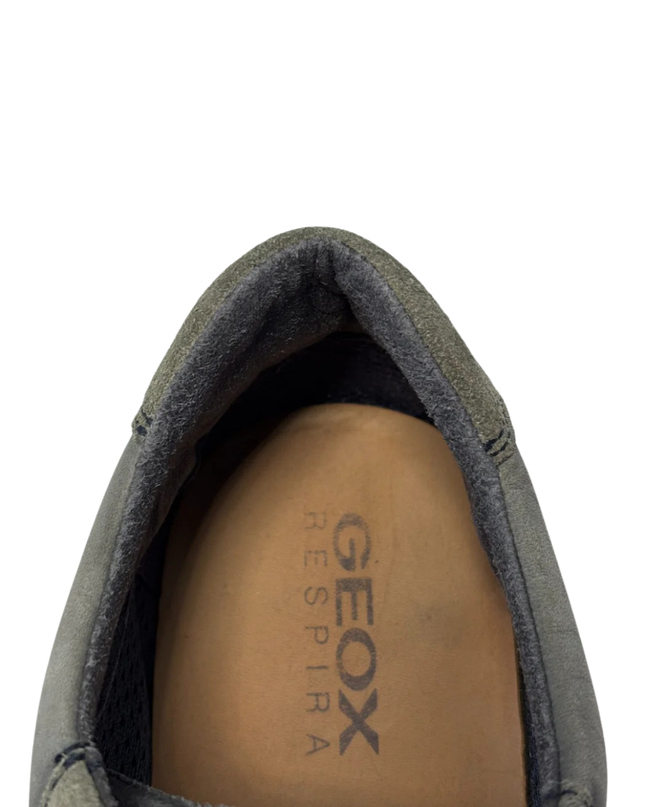 GEOX Men's Grey Platform Casual Sneakers
