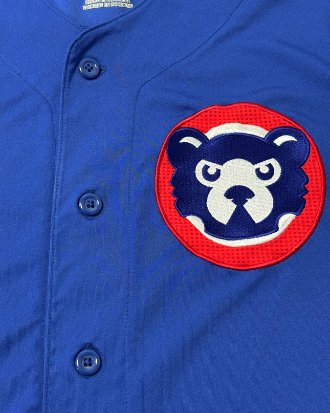 MLB Genuine Merchandise Blue Chicago Cubs Mascot Baseball Jersey