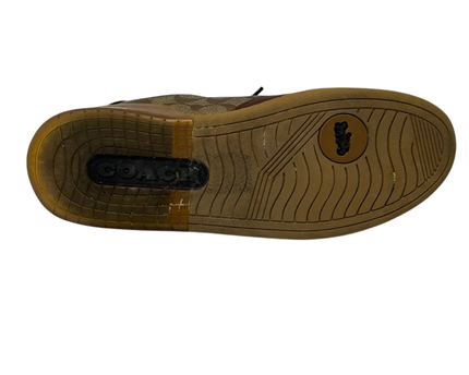 Coach Brown Signature Monogram Low-Top Sneakers