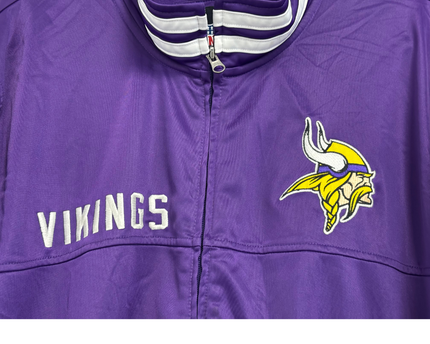 NFL Minnesota Vikings Purple Full-Zip Sports Jacket