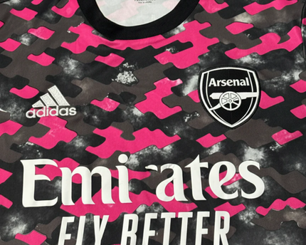 Arsenal FC Pink/Black Pre-Match Training Jersey