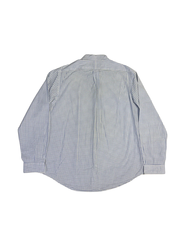 Ralph Lauren White Checked Polo Player Slim Shirt
