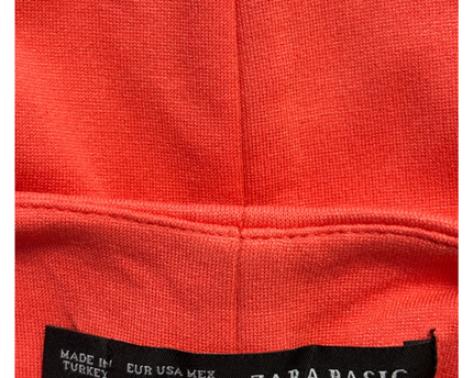 Zara Basic Red Wrap Front Sleeveless Bodycon Dress