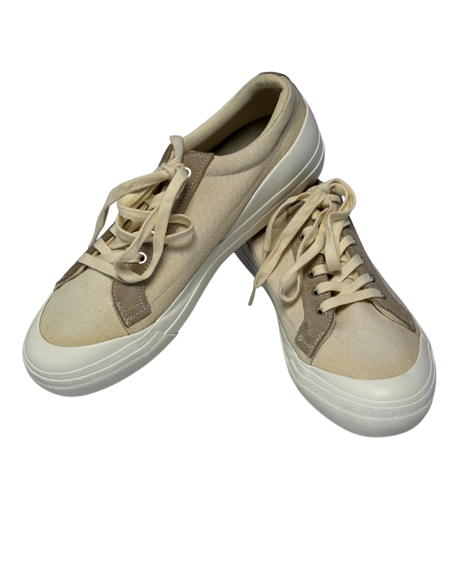 Levi's Cream Canvas Sneakers