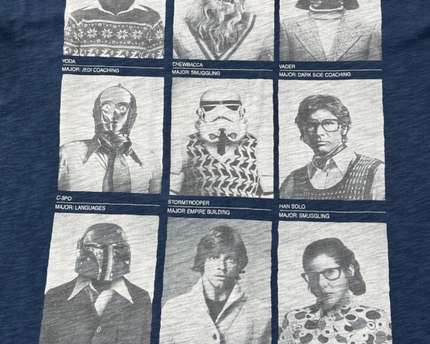 S-Ponder Blue Star Wars State High School Year Book Graphic Tee
