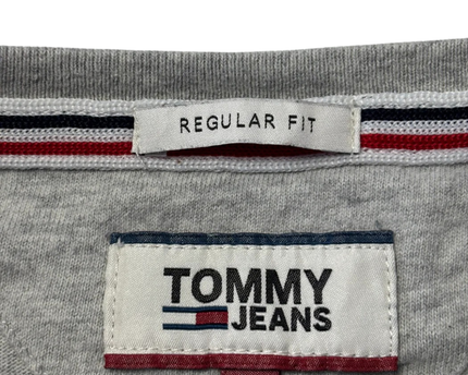 Tommy Jeans Gray Graphic Logo T-Shirt