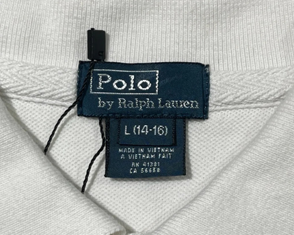 Polo Ralph Lauren White Striped Big Pony Polo Shirt