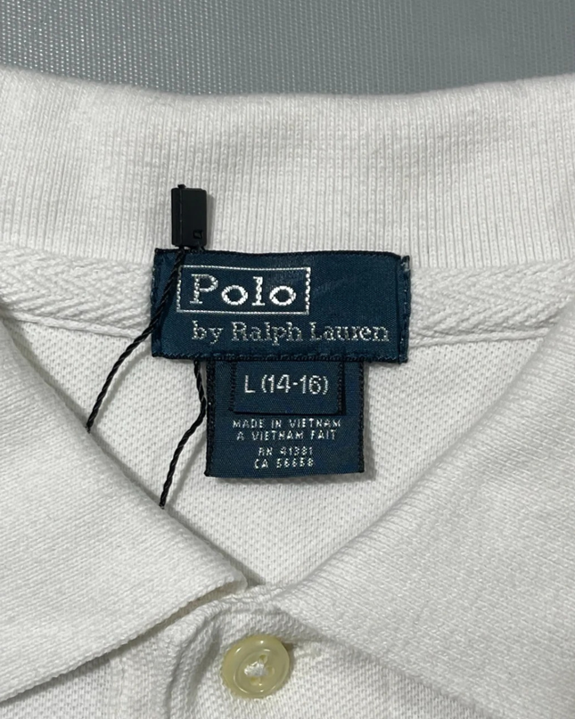 Polo Ralph Lauren White Striped Big Pony Polo Shirt