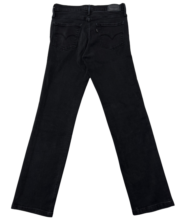 Levi's 314 Shaping Straight Leg Black Jeans