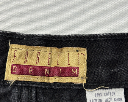 Forelli Denim Black High-Waisted Tapered Jeans