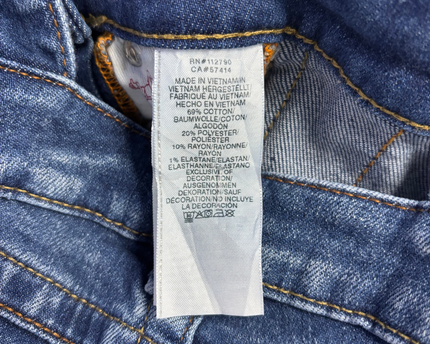 True Religion Blue Denim Overalls Jumpsuit