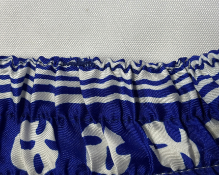 Zara Blue Tropical Print Wide-Leg Flowy Shorts