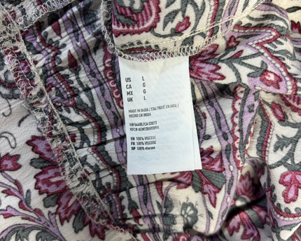 American Eagle Outfitters Multicolor Floral Paisley Tiered Mini Dress