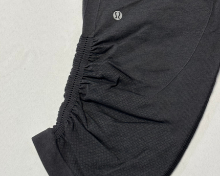 Lululemon Charcoal Ruched Cropped Leggings