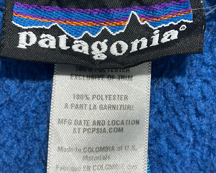 Patagonia Blue Fleece Snap-T Pullover Sweatshirt