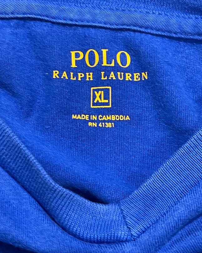 Polo Ralph Lauren Blue Short Sleeve V-Neck T-Shirt