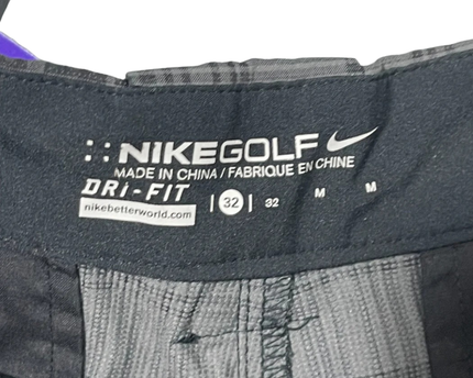 Nike Golf Grey Plaid Shorts