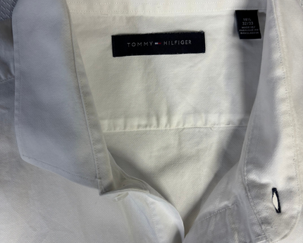Tommy Hilfiger Classic White Long Sleeve Regular Fit Button-Down Shirt