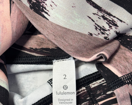 Lululemon Multicolor Brushstroke Performance Leggings