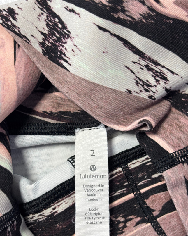 Lululemon Multicolor Brushstroke Performance Leggings