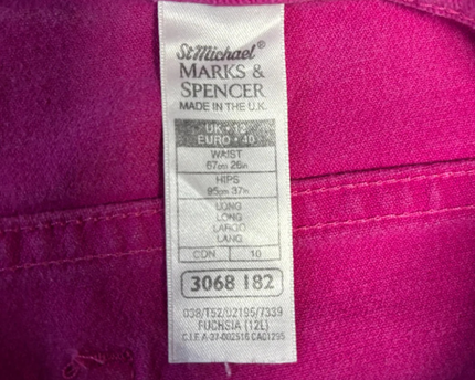 Marks & Spencer Pink High-Waisted Denim Shorts