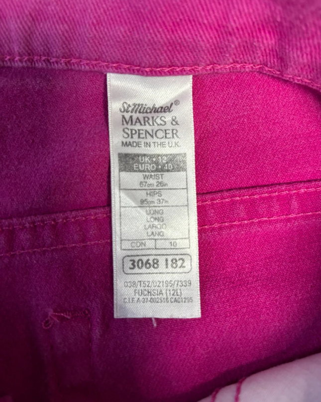 Marks & Spencer Pink High-Waisted Denim Shorts
